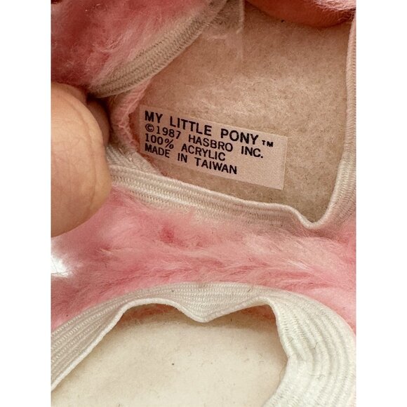 Rare My Little Pony Pink Fuzzy 1987 Ear Muffs G1 Lickety Split - Picture 5 of 5